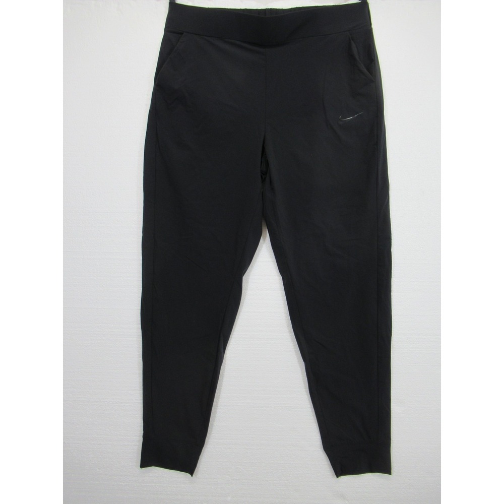 Nike Bliss Luxe Training Pants Women Large Black Tapered Jogger 933678